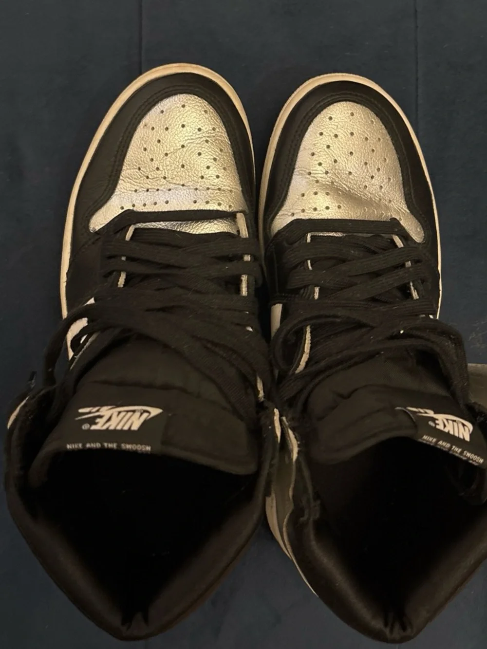 Nike Black and Gold High-Top Women’s Sneakers